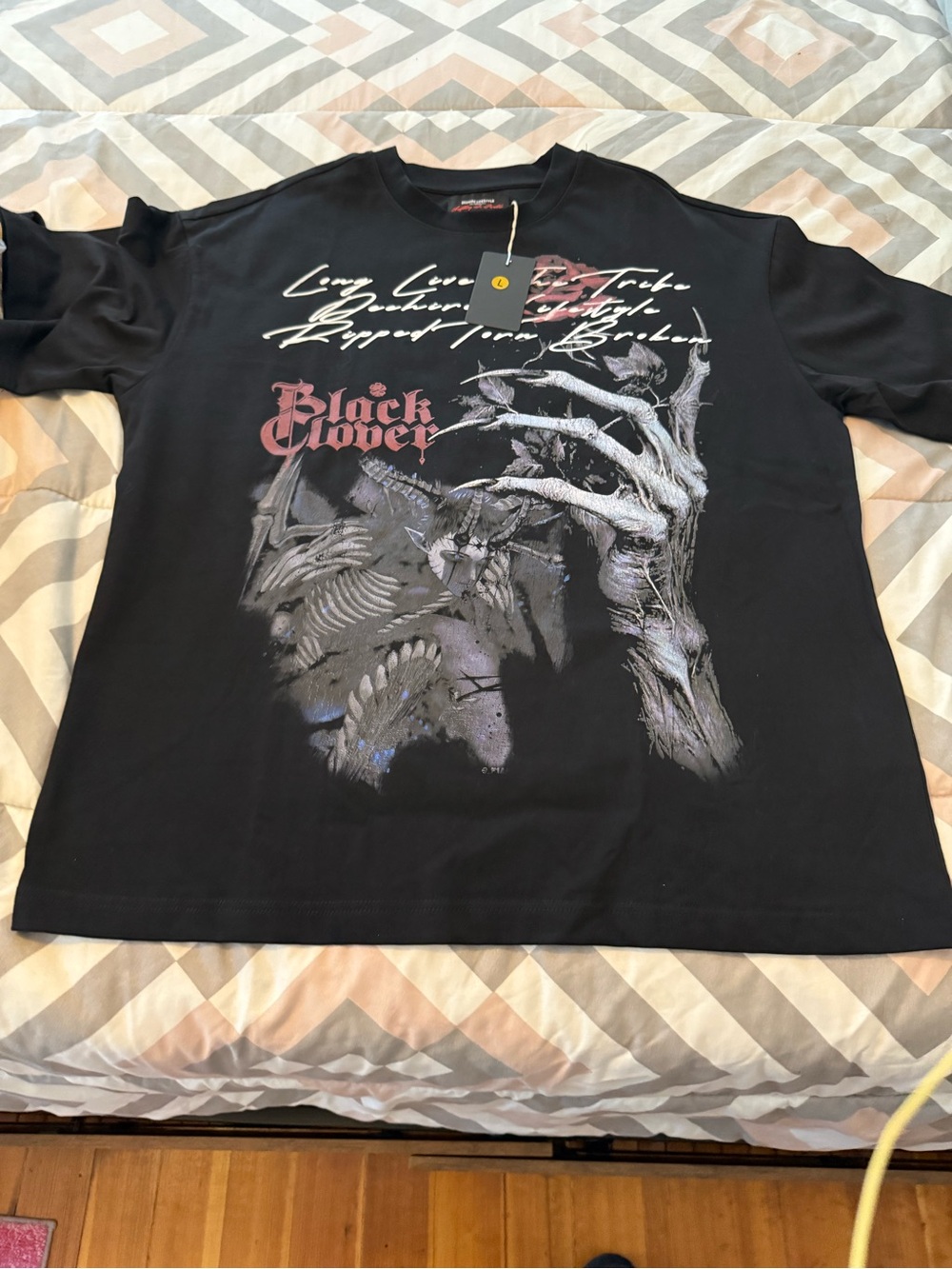 Dechire Lifestyle Men’s Graphic Black T-Shirt size L